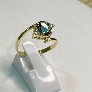 Ring with Tourmaline and Gold 5k